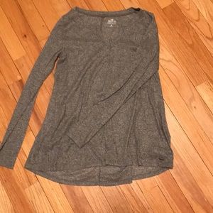 Hollister gray long sleeve Tee
